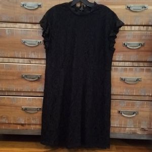 Who What Wear Black Lace Dress